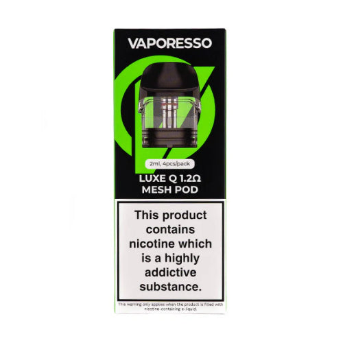 Vaporesso Luxe Q Replacement Pods – 2ml Refillable Pods (Pack of 4)