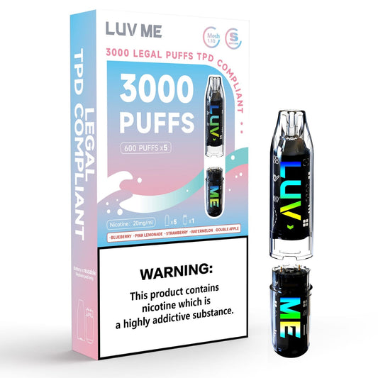 Luv Me 3000 Puffs 20MG | 5 In 1 | Mesh Coil