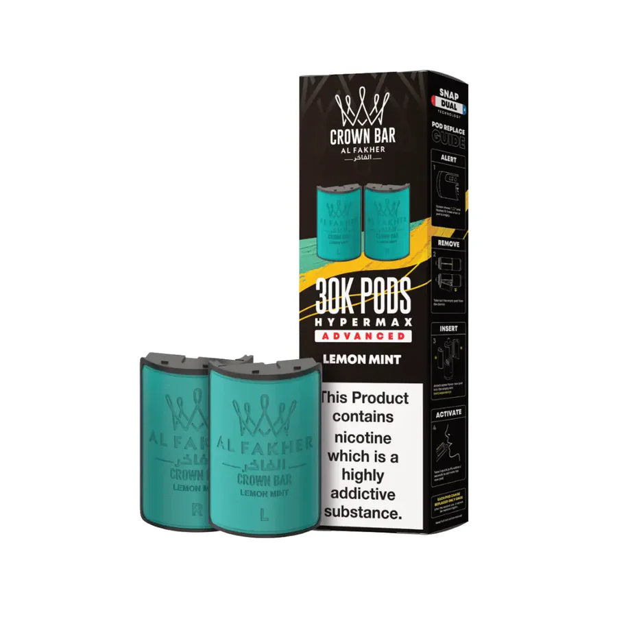 Lemon Mint – Al Fakher Hypermax 30K Refill Pods
