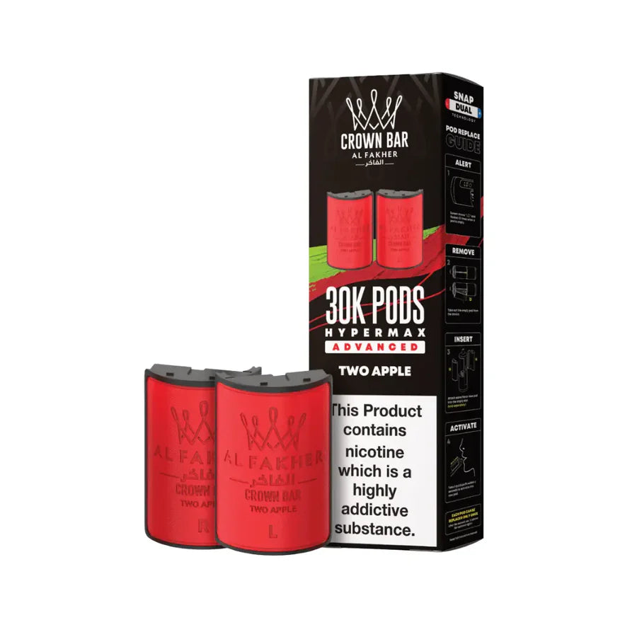 Two Apple – Al Fakher Hypermax 30K Refill Pods