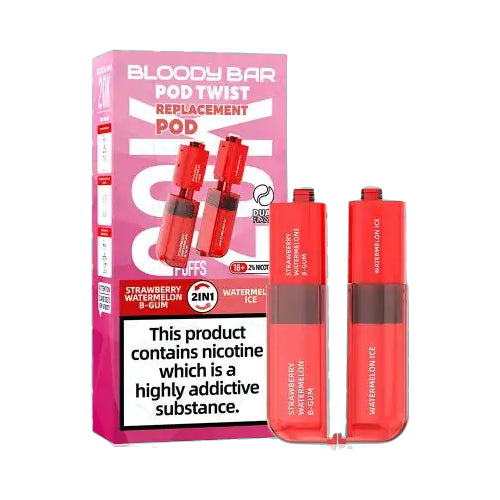 Strawberry Watermelon B’Gum / Watermelon Ice – Bloody Bar Ultra Twist 20K Refill Pods