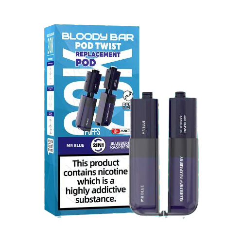 Mr Blue / Blueberry Raspberry – Bloody Bar Ultra Twist 20K Refill Pods