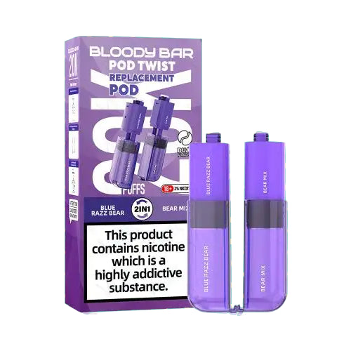 Blue Razz Bear / Beer Mix – Bloody Bar Ultra Twist 20K Refill Pods