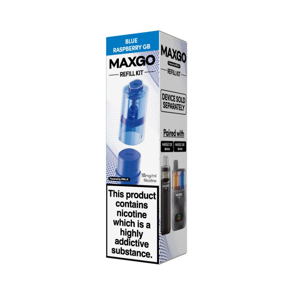 Blue Raspberry GB – Relx Maxgo 33K Replacement Pods *New*