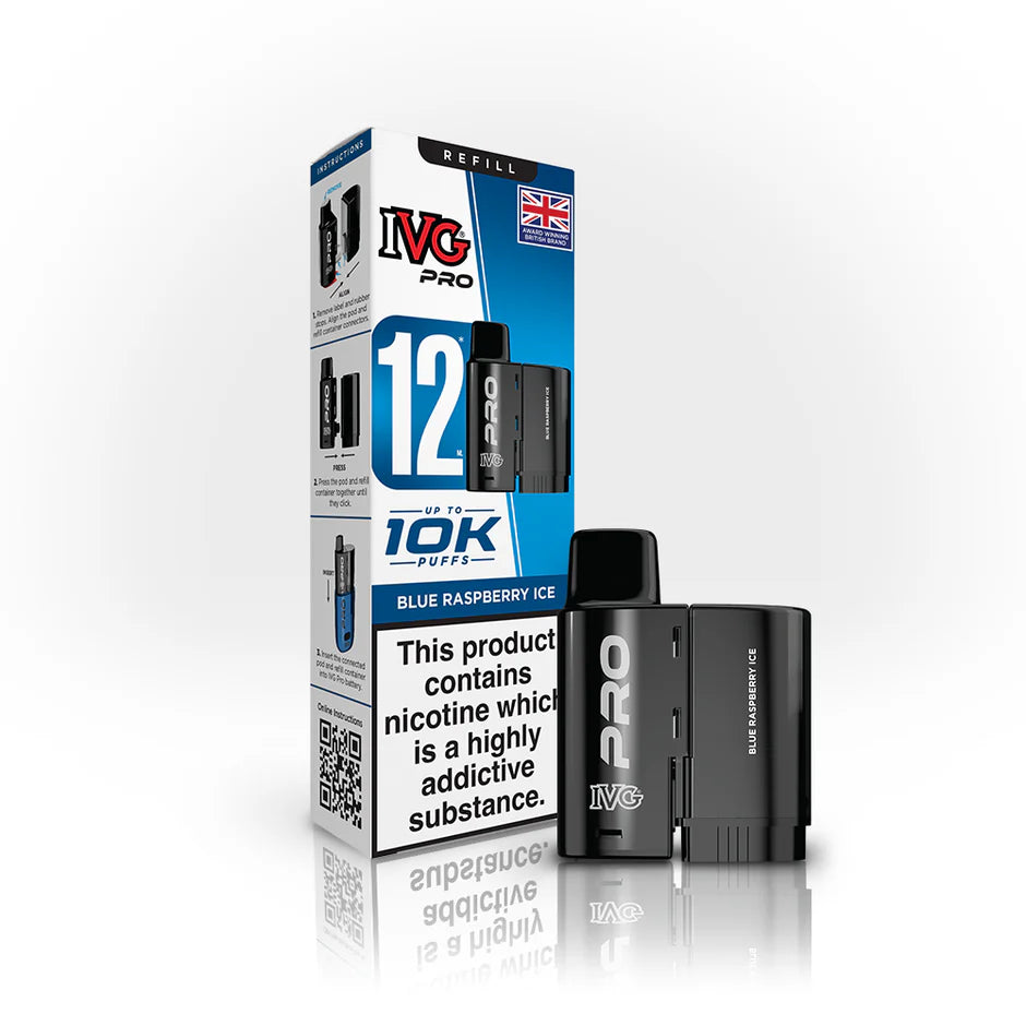 Blue Raspberry Ice - IVG Pro 12 10K Replacement Pods