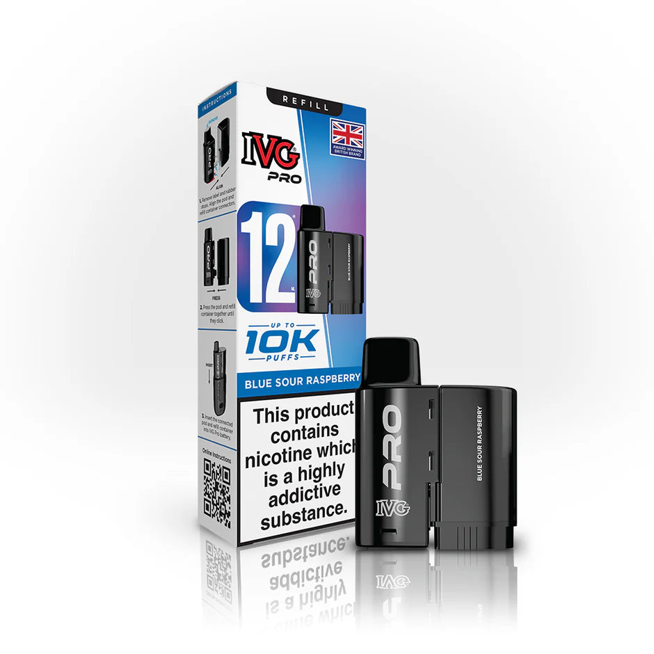 Blue Sour Raspberry - IVG Pro 12 10K Replacement Pods