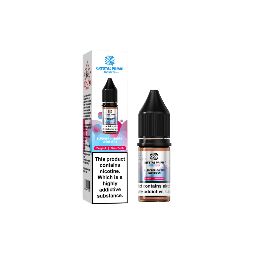 Blueberry Cherry Cranberry - Crystal Prime Nic Salts 10ml