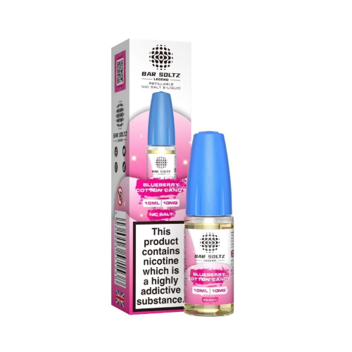 Blueberry Cotton Candy - Bar Soltz Legend Nic Salts 10ml