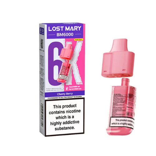 Cherry Berry – Lost Mary BM6000 Refill Pods *New*