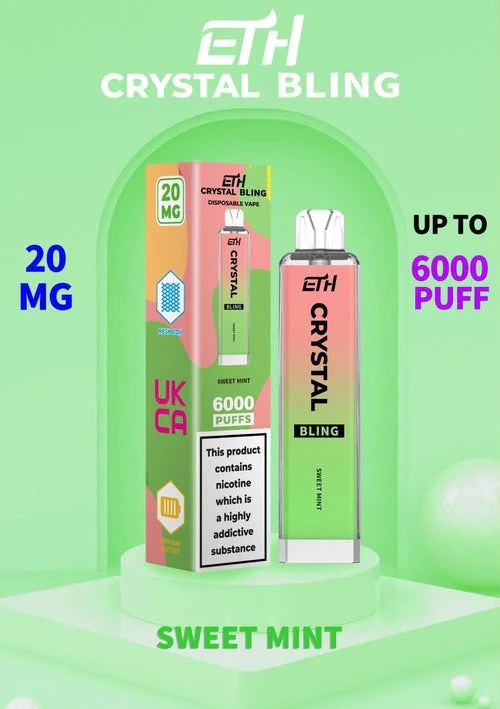 Crystal Bling 6000 Vape By ETH