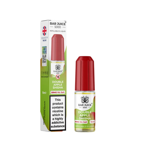 Double Apple Shisha - Bar Juice Nic Salts 10ml *New*