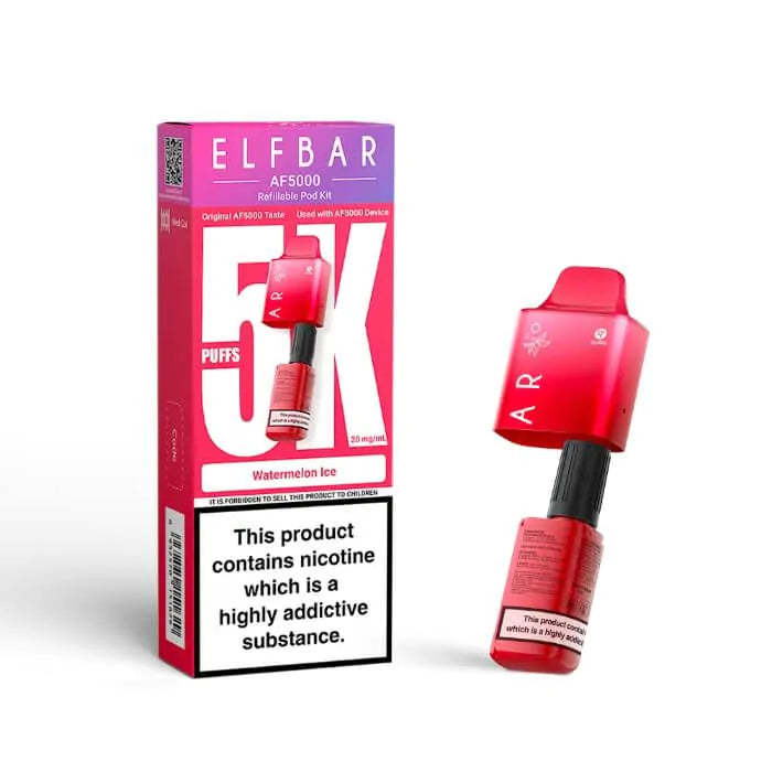 Watermelon Ice Elf Bar AF5000 Refill Pods | Only 4.99! VapehouseUK Watermelon Ice Elf Bar AF5000 Refill Pods | Only 4.99! VapehouseUK
