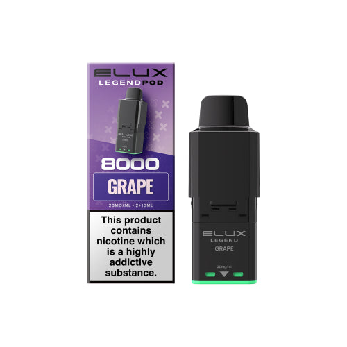 Grape – Elux Legend 8000 Refill Pods