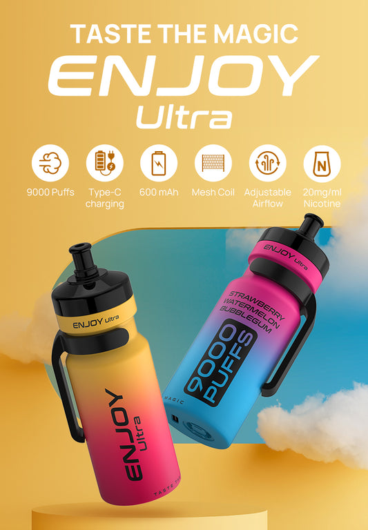 Enjoy Ultra 9000 – Water Bottle Disposable Vape