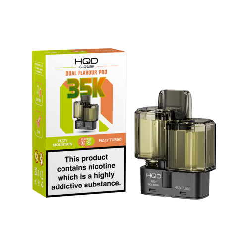 Fizzy Mountain / Fizzy Turbo - HQD Glow Air 35K Refill Pods *New*