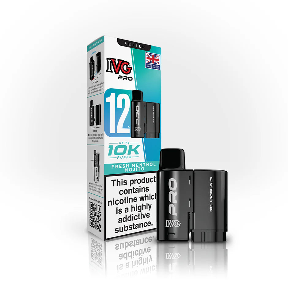 Fresh Menthol Mojito - IVG Pro 12 10K Replacement Pods