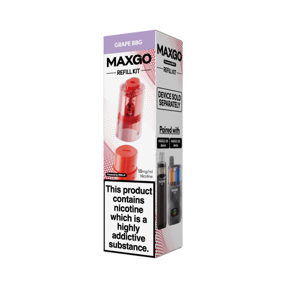 Grape BBG – Relx Maxgo 33K Replacement Pods *New*