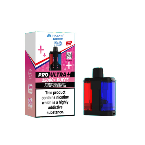 Straw Cranberry Ice / Cherry Ice - Hayati Pro Ultra 25k Replacement Pods