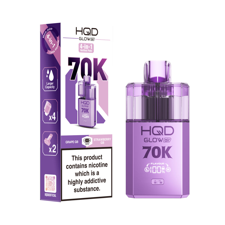 HQD Glow Air 70K Prefilled Pod Kit