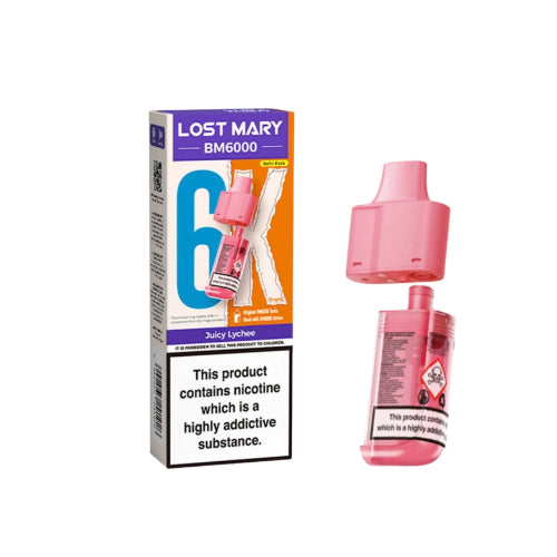 Juicy Lychee – Lost Mary BM6000 Refill Pods