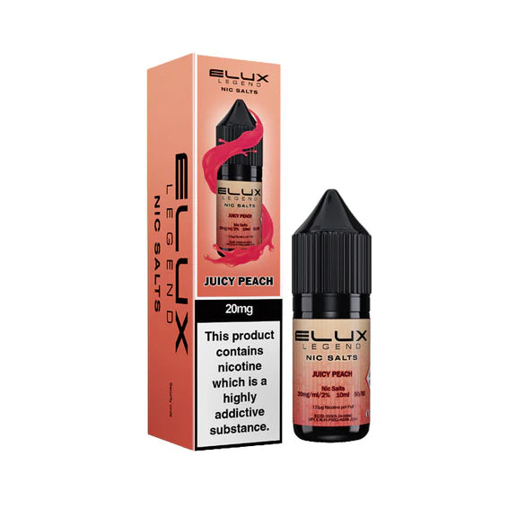 Juicy Peach - Elux Legend Nic Salts 10ml