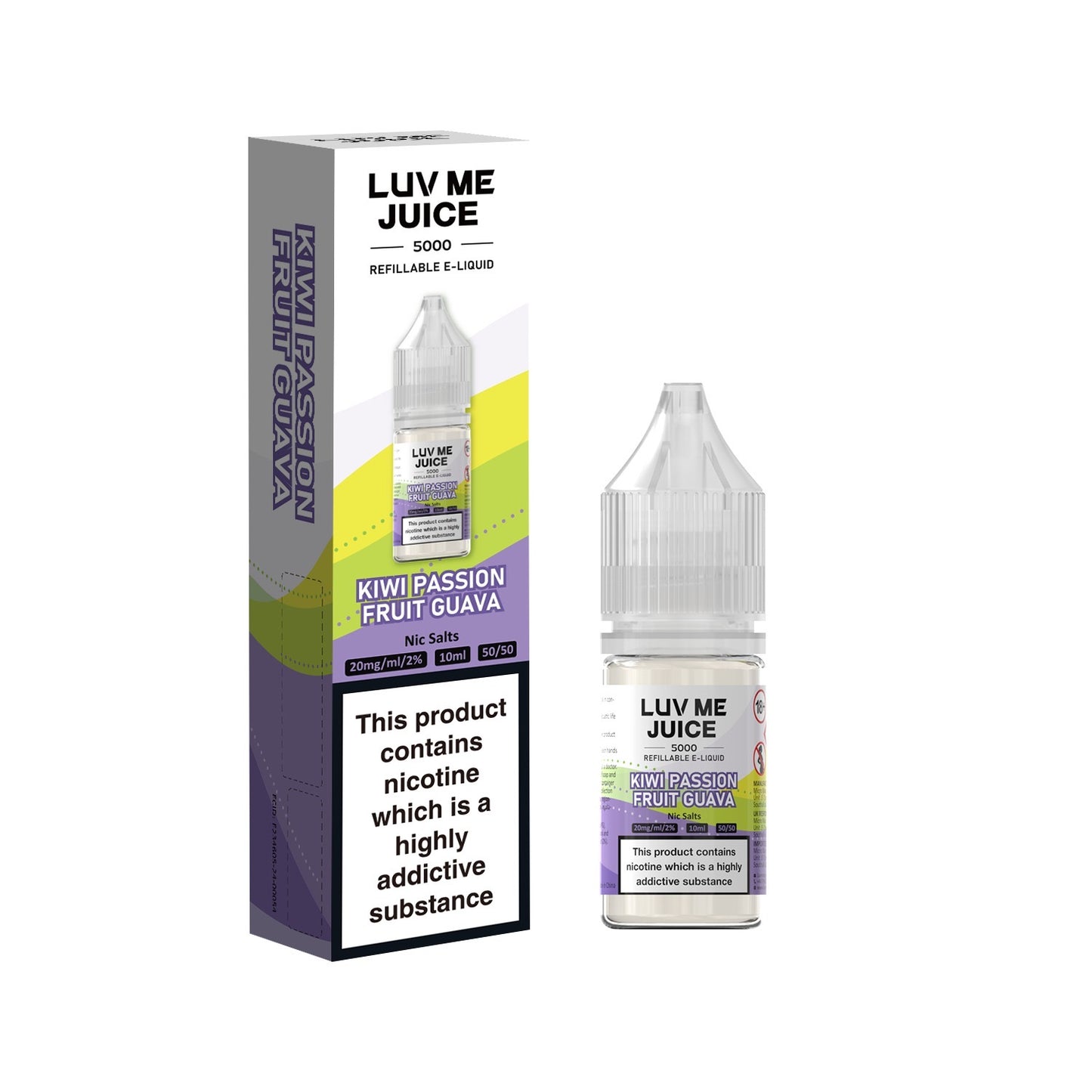 Kiwi Passionfruit Guava - Luv Me Nic Salts 10ml