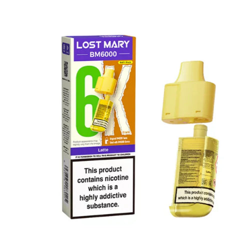 Latte – Lost Mary BM6000 Refill Pods *New*