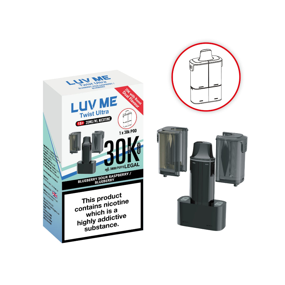 Blueberry Sour Raspberry / Blueberry - Luv Me 30K Refill Pods