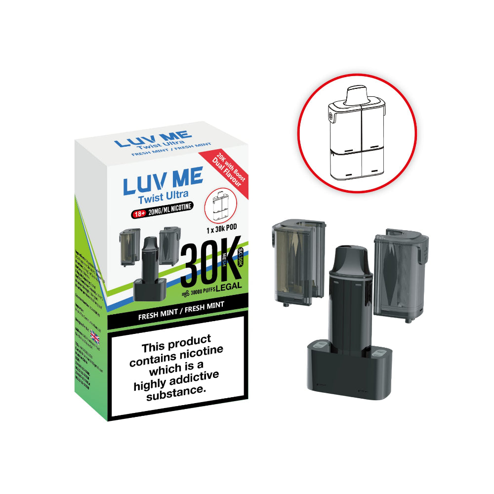 Fresh Mint / Fresh Mint - Luv Me 30K Refill Pods