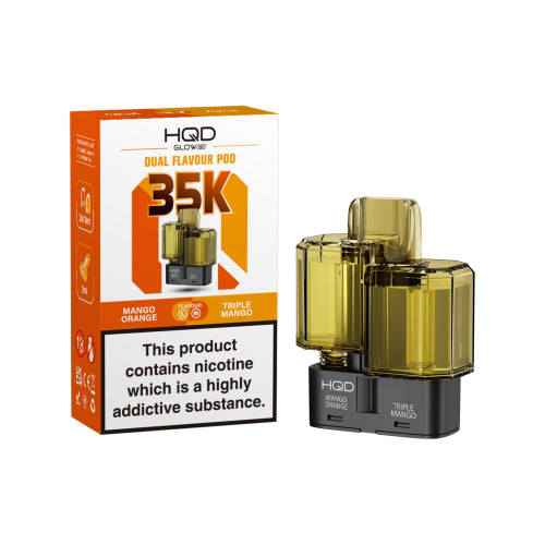 Mango Orange / Triple Mango - HQD Glow Air 35K Refill Pods *New*