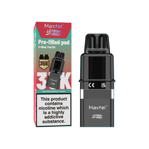 Kiwi Passionfruit Guava – Maxfel Ultra Pro 35K Refill Pods