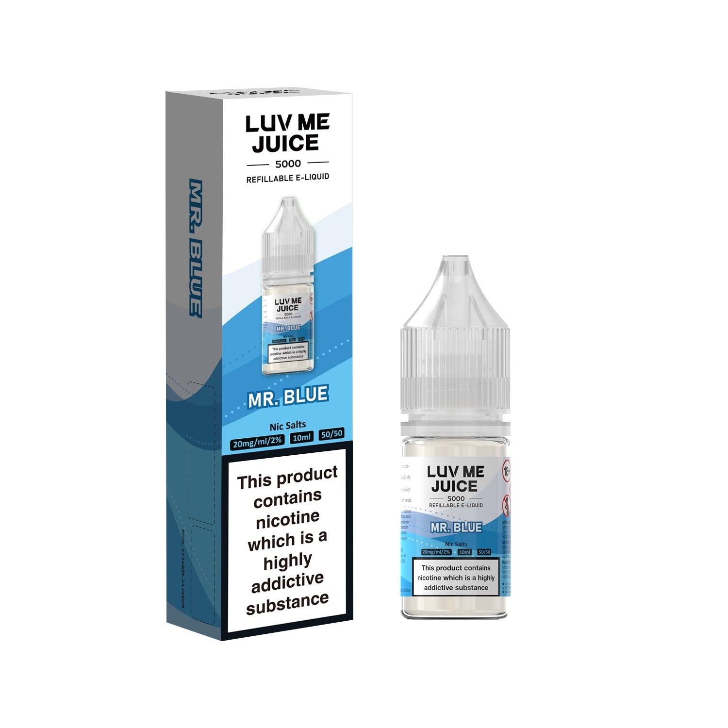 Mr Blue - Luv Me Nic Salts 10ml VapehouseUK Mr Blue - Luv Me Nic Salts 10ml VapehouseUK
