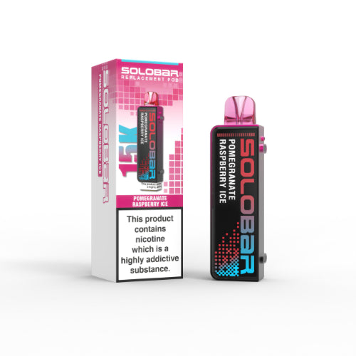 Pomegranate Raspberry Ice – Solobar 15K Replacement Pods