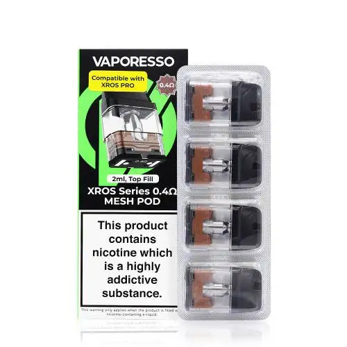New Vaporesso XROS Series Pods 0.4 Ohm | 4 Pack | Only 9.99! VapehouseUK New Vaporesso XROS Series Pods 0.4 Ohm | 4 Pack | Only 9.99! VapehouseUK