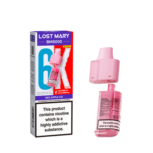 Red Apple Ice – Lost Mary BM6000 Refill Pods *New*