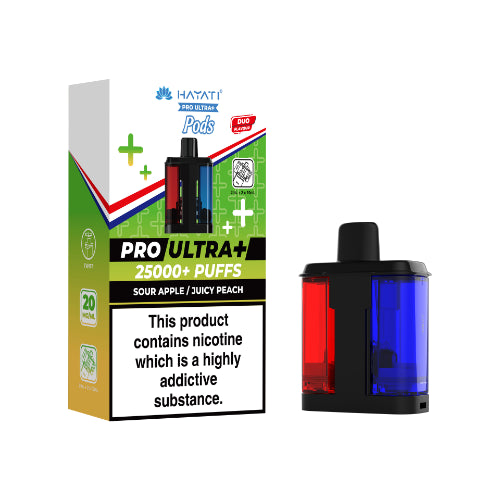 Sour Apple / Juicy Peach - Hayati Pro Ultra 25K Refill Pods *New*