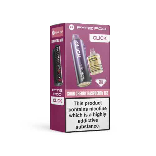 Sour Raspberry Cherry Ice - Pyne Pod Click 50k Replacement Pods