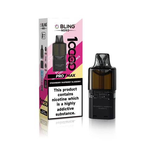 Strawberry Raspberry Blueberry - Crystal Bling Nero 10K Refill Pods