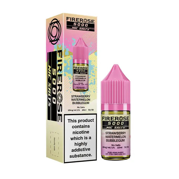 Strawberry Watermelon Bubblegum - Firerose 5000 Nic Salts 10ml