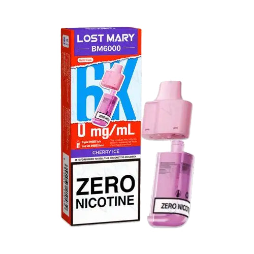 Cherry Ice – Lost Mary BM6000 Zero Nicotine Refill Pods