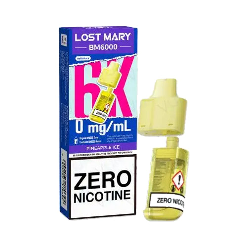 Pineapple Ice – Lost Mary BM6000 Zero Nicotine Refill Pods