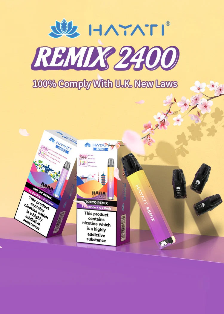 Hayati Remix 2400 Pod Kit | 4 IN 1 | Only £8.99!
