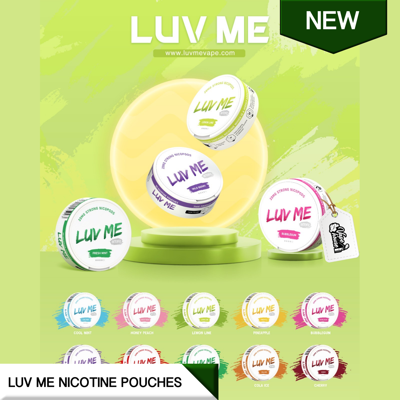 Luv Me Nicotine Pouches | 4 For £10 | Mix 'N' Match