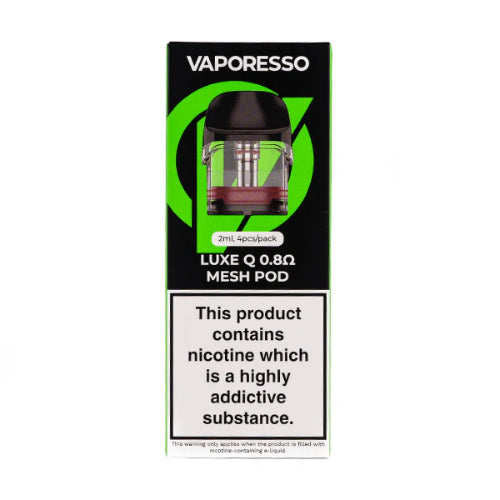 Vaporesso Luxe Q Replacement Pods – 2ml Refillable Pods (Pack of 4)
