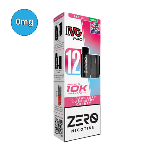 Strawberry Raspberry Cherry – 0mg IVG Pro 12 10K Refill Pods