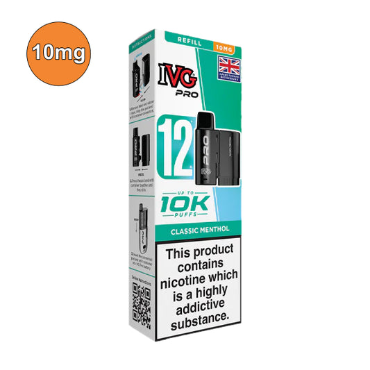 Classic Menthol – 10mg IVG Pro 12 10K Refill Pods