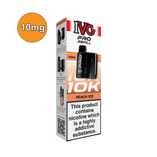 Peach Ice – 10mg IVG Pro 12 10K Replacement Pods