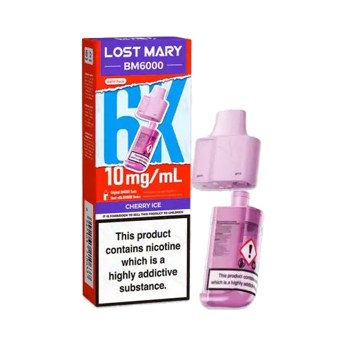 Cherry Ice – 10mg Lost Mary BM6000 Refill Pods