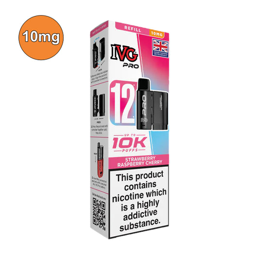 Strawberry Raspberry Cherry – 10mg IVG Pro 12 10K Refill Pods