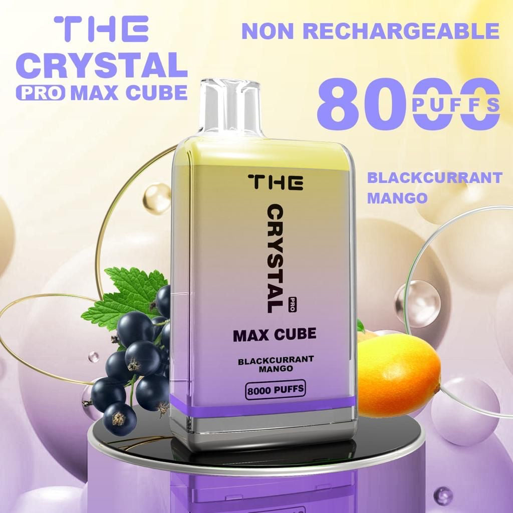 The Crystal Pro Max Cube 8000 Disposable Vape | Now Only £10